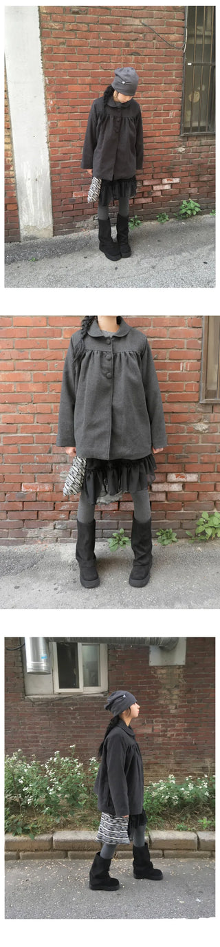 Layered ruffle knit