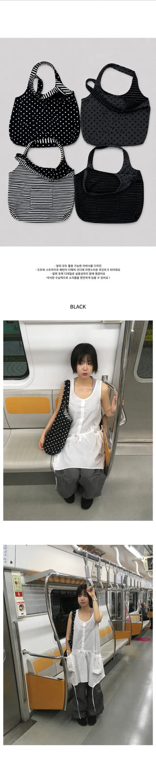 [2 colors] Reversible 2-way bag
