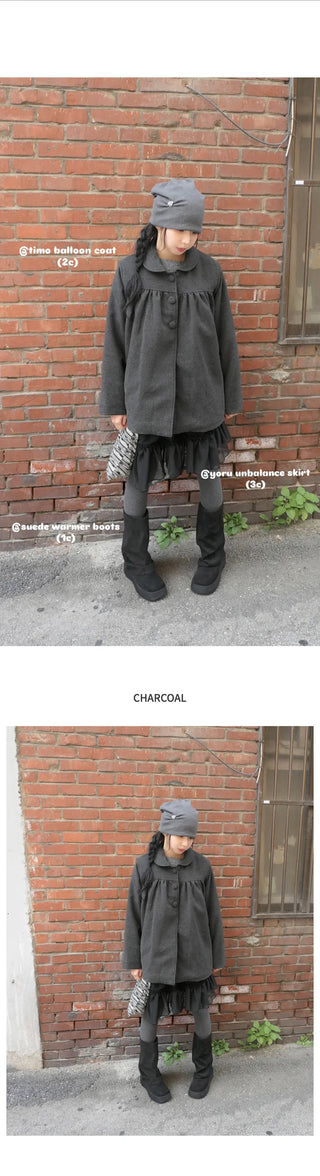 Balloon Big Button Coat