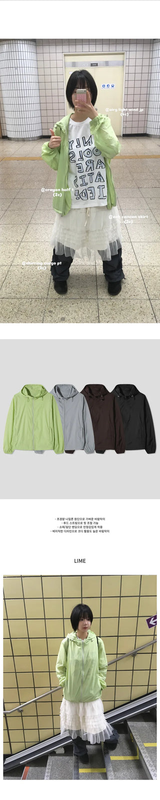 (4 colors) Airy Light Mountain Parka