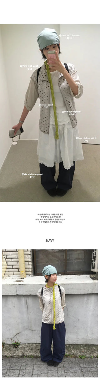 [3 colors] Wide Cargo Pants