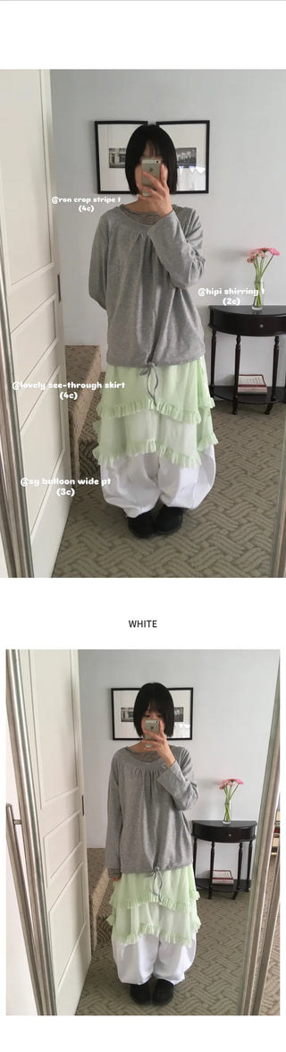 [3 colors] Balloon Wide Pants