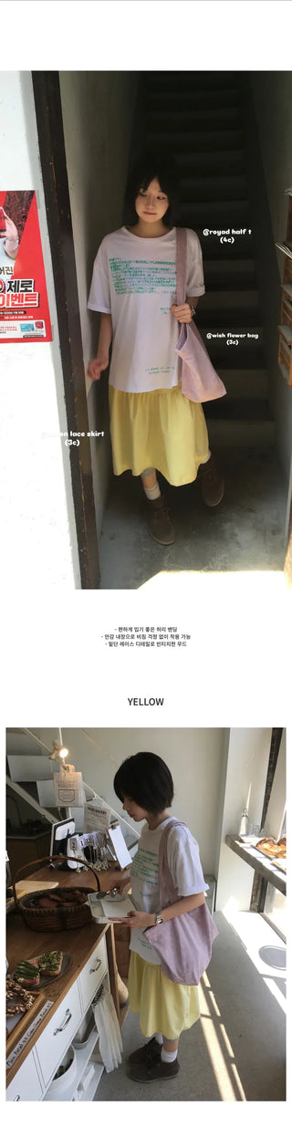 [3 colors] Elastic waist pants
