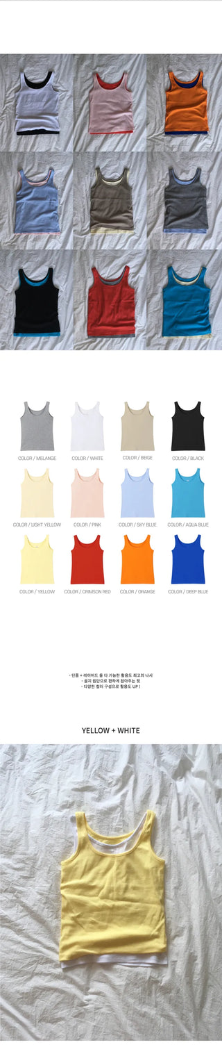 [12 colors] Sleeveless