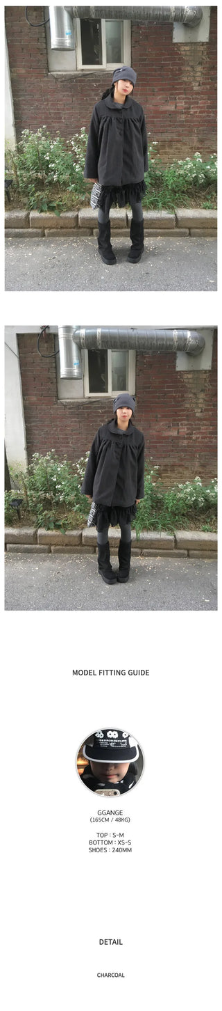Layered ruffle knit