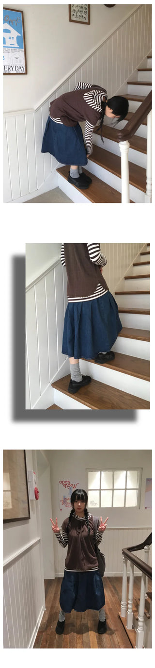 Striped Hooded Parka