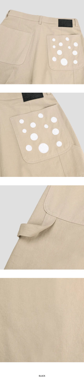 [2 colors] Dot Pocket Pants