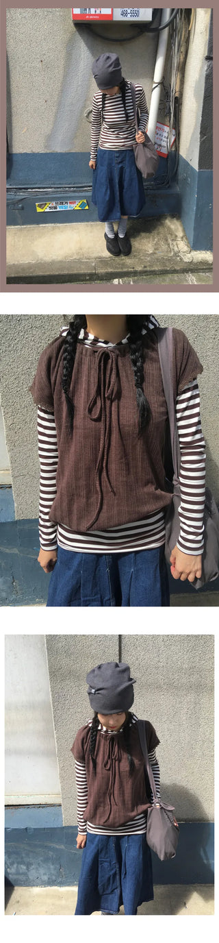 Striped Hooded Parka