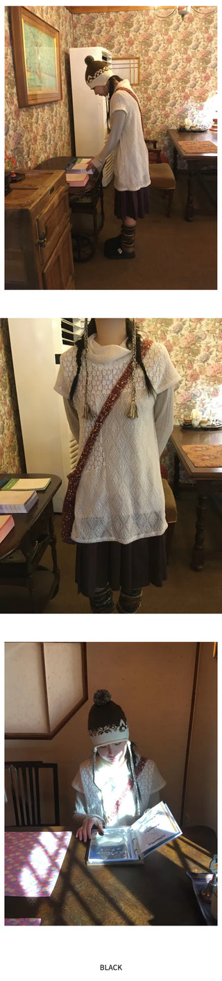 (3 colors) Long-length basic T-shirt