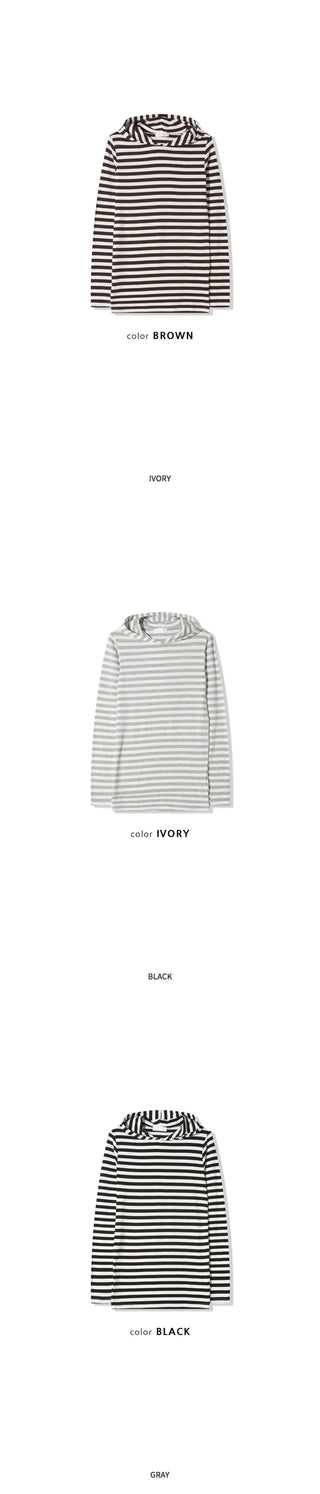 Striped Hooded Parka