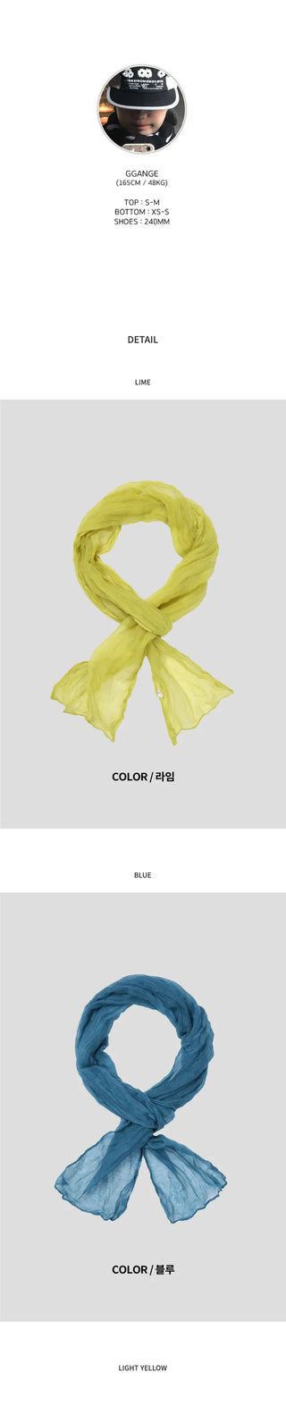 [[11]color] Wrinkle Scarf
