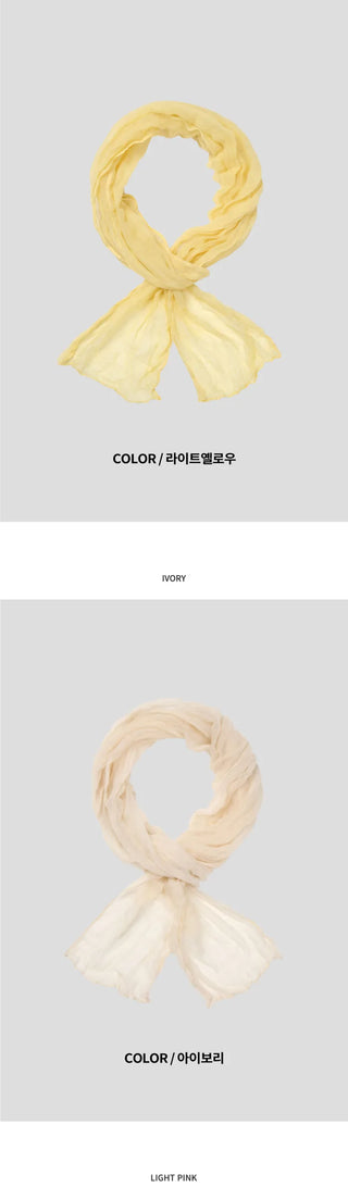[[11]color] Wrinkle Scarf