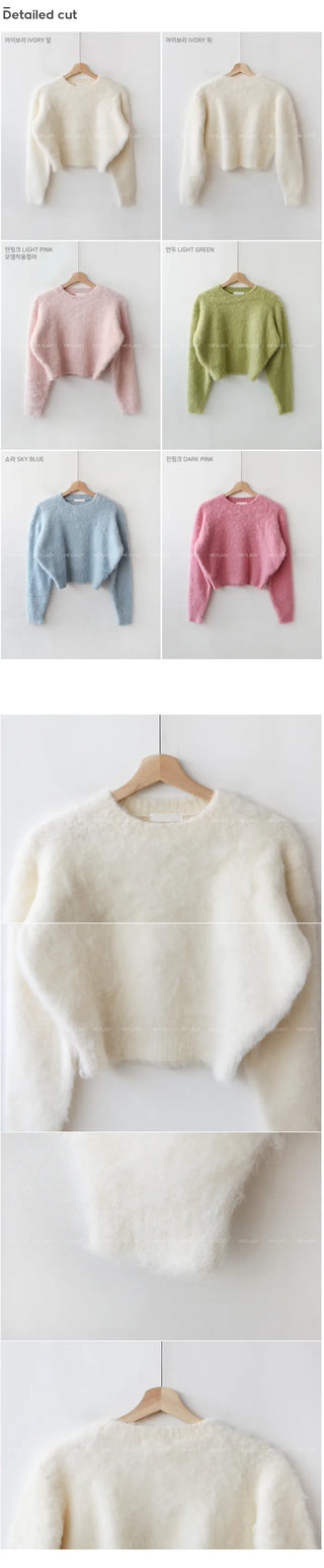Fluffy wool knit