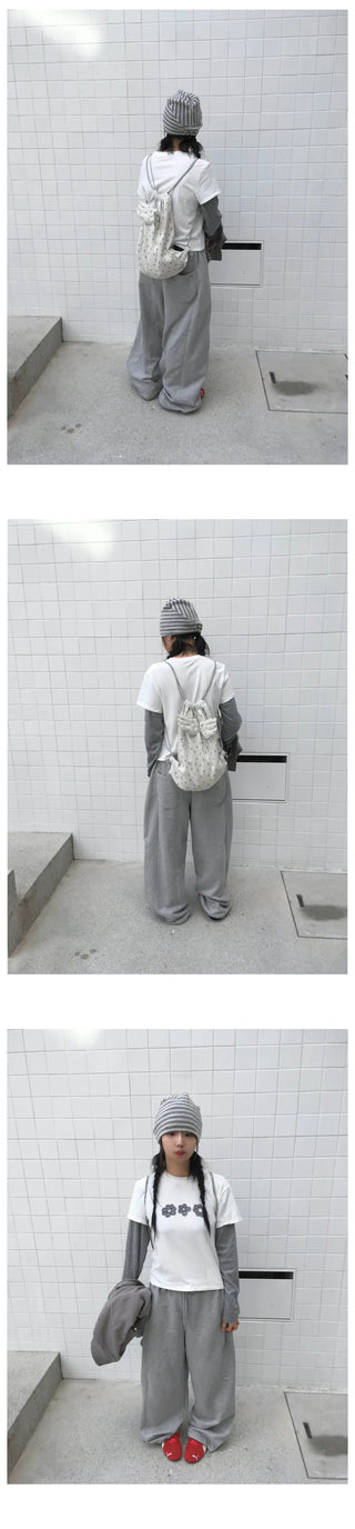 Slit wide pants (3c)