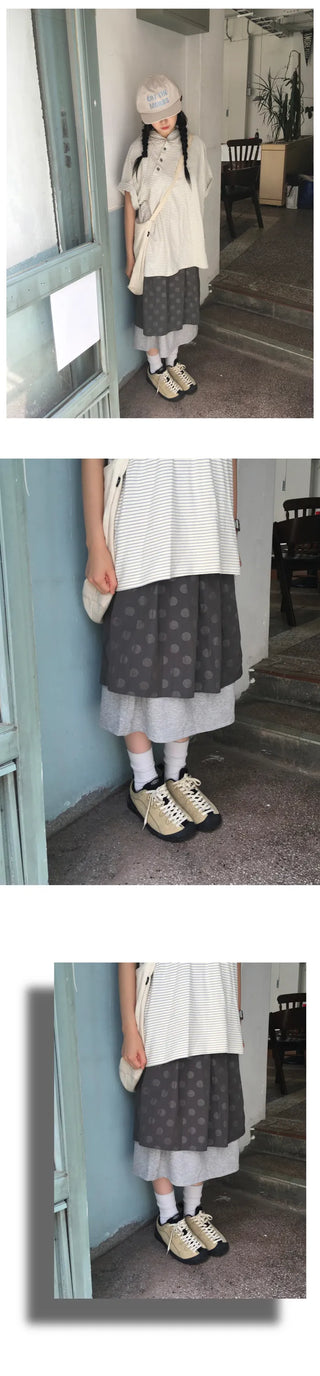 Polka Dot Wrap Skirt