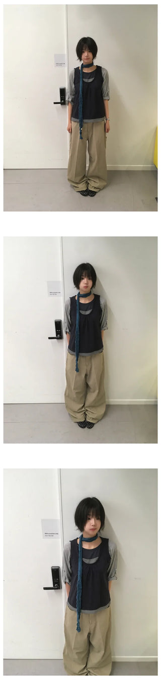 [2 colors] Layered Sleeveless