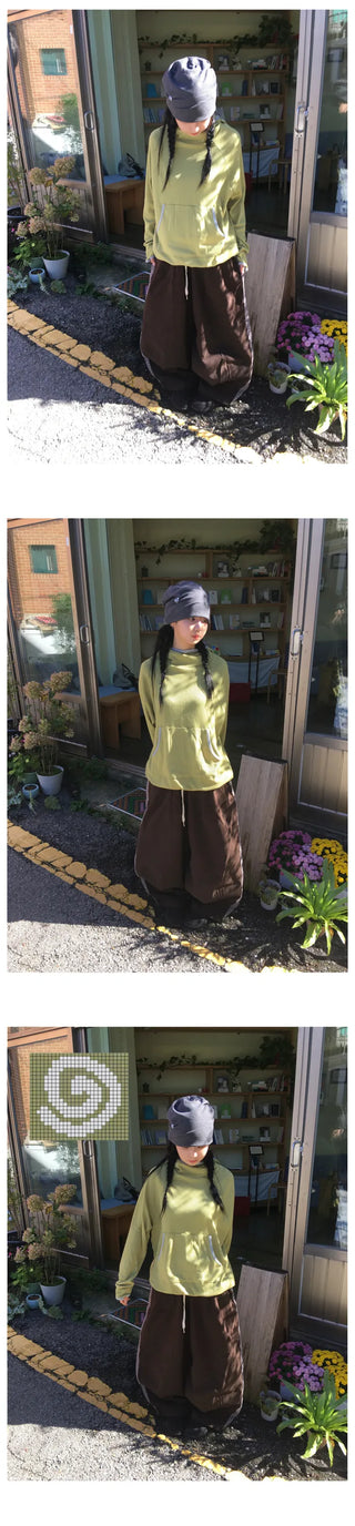 (3 colors) Waffle Hooded Hoodie