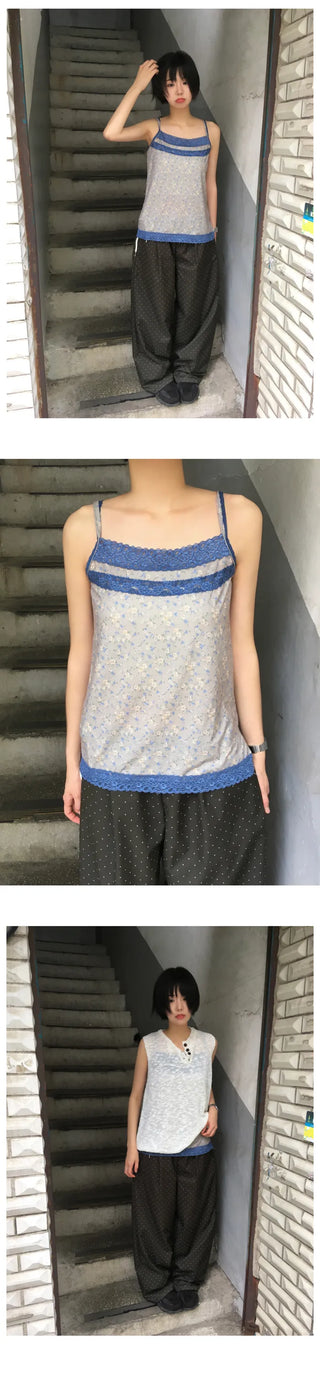 [2 colors] Blossom Lace Camisole