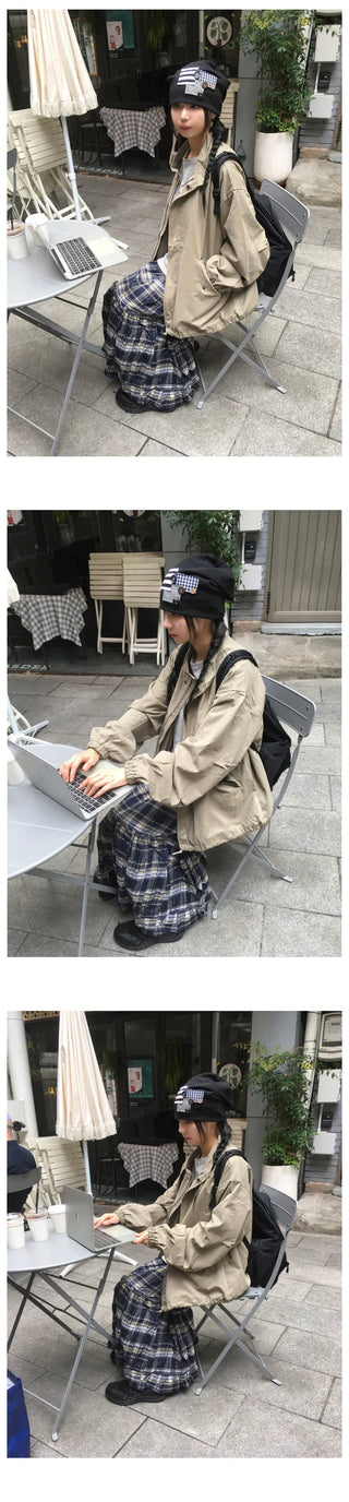 (1 color) Patch Button Beanie