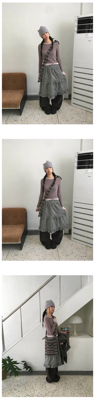 Knitted shoulder bag