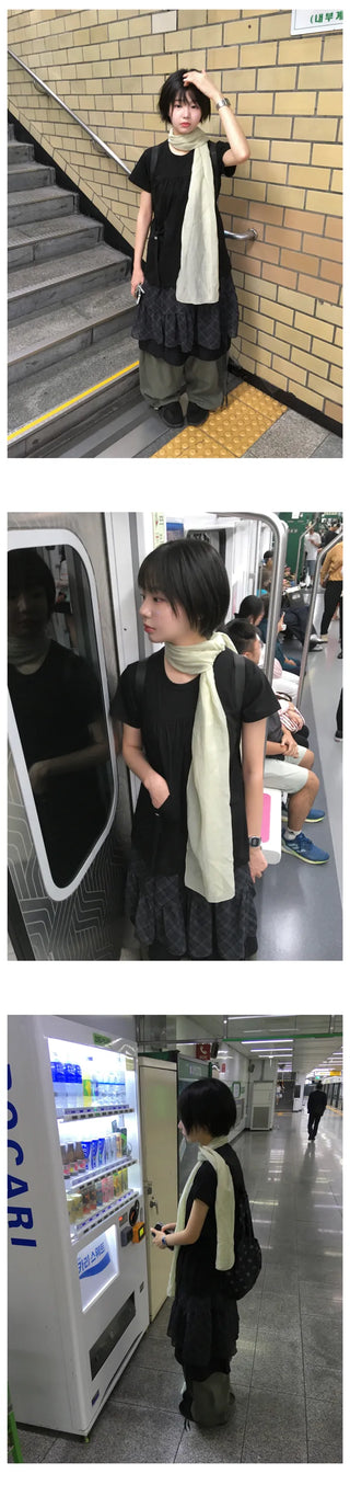 [2 colors] Ribbon Pocket Short-Sleeve T-Shirt