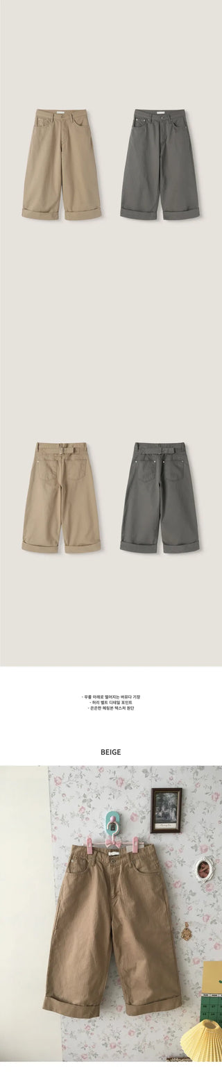 [2 colors] Bermuda shorts