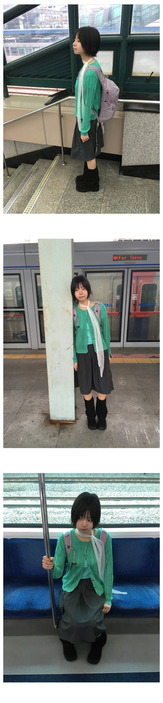(4 colors) Perforated Knit Cardigan