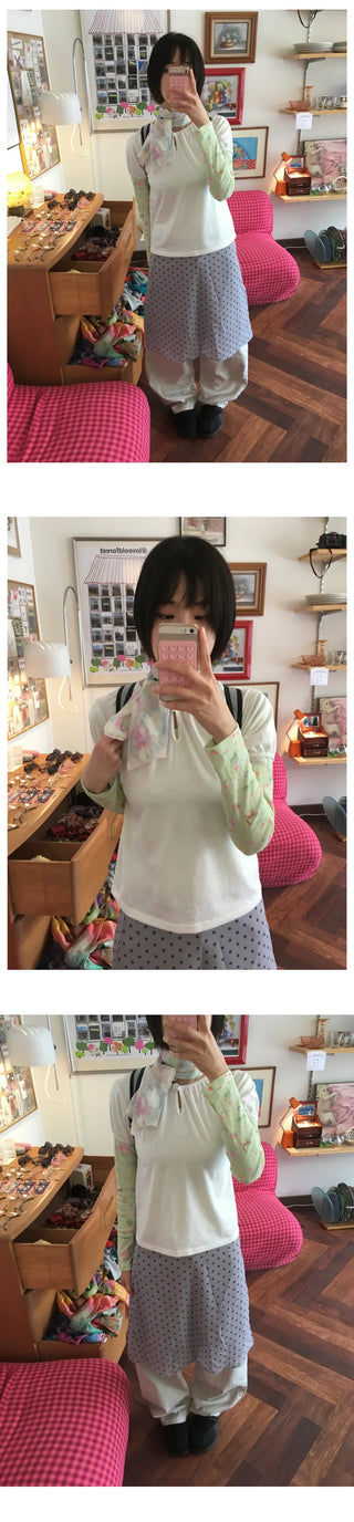 [3 colors] Dot T-shirt