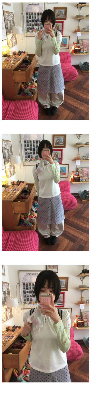 [3 colors] Polka Dot Skirt