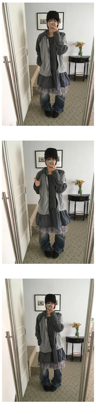 (3 colors) Tiered skirt