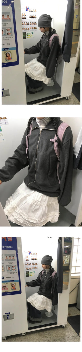 (2 colors) Tiered skirt