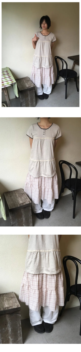 (2 colors) Lace Short-Sleeve T-Shirt