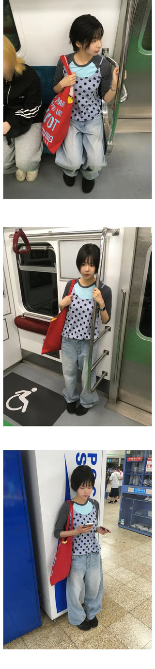 [3 colors] Letter Shoulder Bag