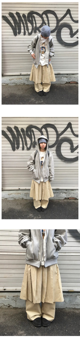 (2 colors) Pleated Skirt