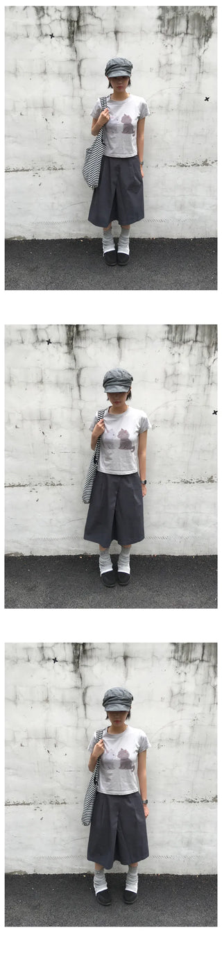 [2 colors] Pintuck Skirt