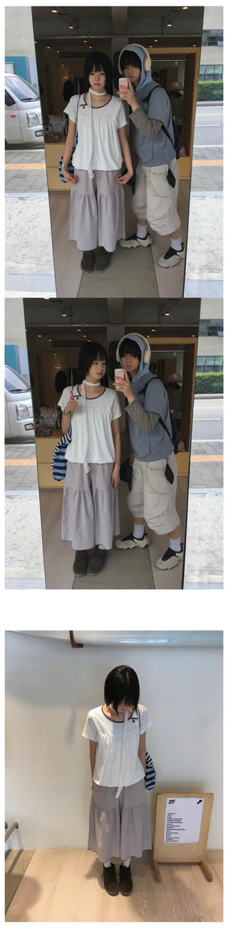 [3 colors] Shirred Bermuda Shorts