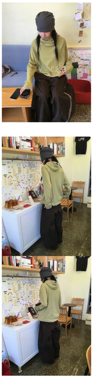(3 colors) Waffle Hooded Hoodie