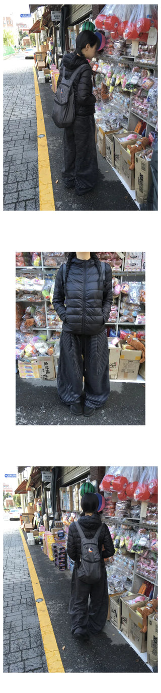 (2 colors) Striped Wide Fleece Pants