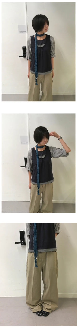 [2 colors] Layered Sleeveless