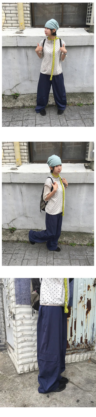 [3 colors] Wide Cargo Pants