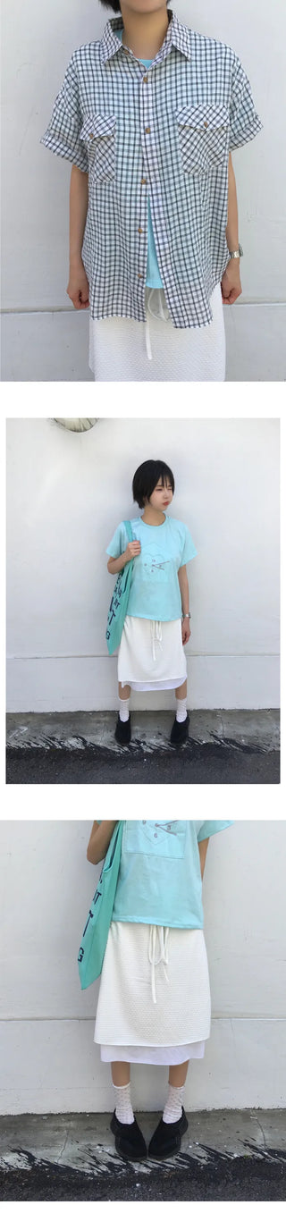 [5 colors] Layered skirt