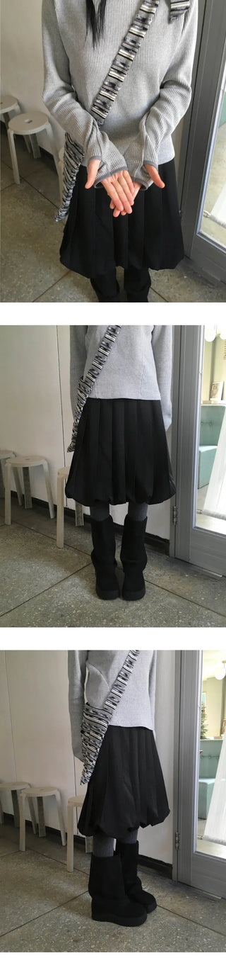 (4 colors) Waffle knit hooded jacket with neck warmer