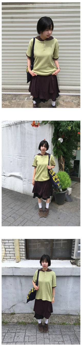 [3 colors] Drape Wrap Skirt