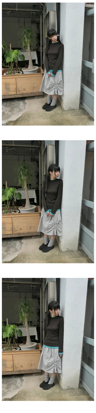 [4 colors] Layered Color T-shirt