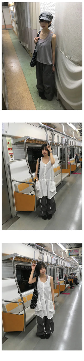 [3 colors] Layered camisole