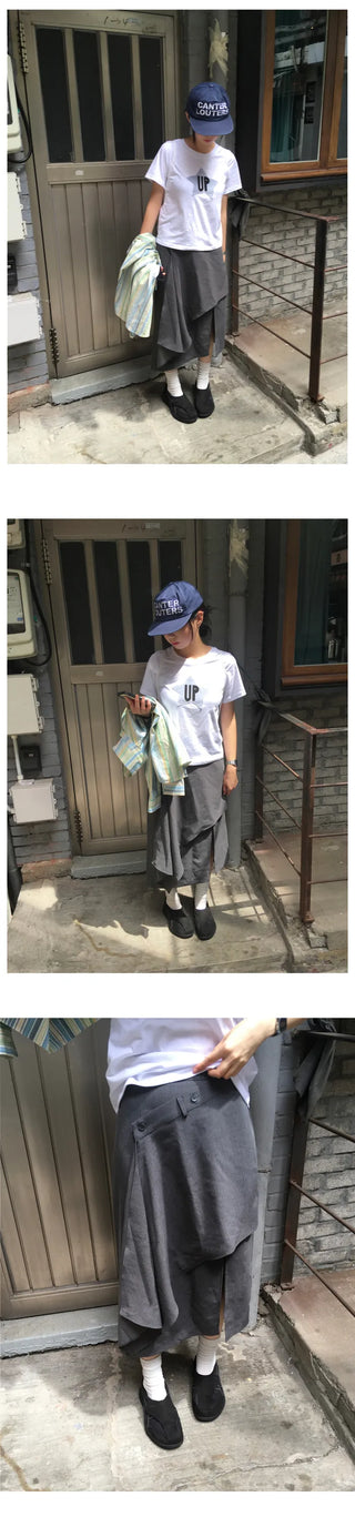 Patchwork Short-Sleeved T-Shirt