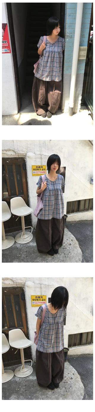 [2 colors] Straight Wide Pants