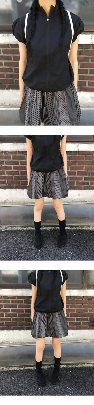 Pumpkin print skirt
