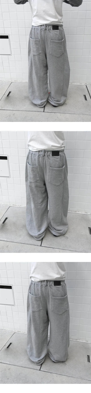 Slit wide pants (3c)