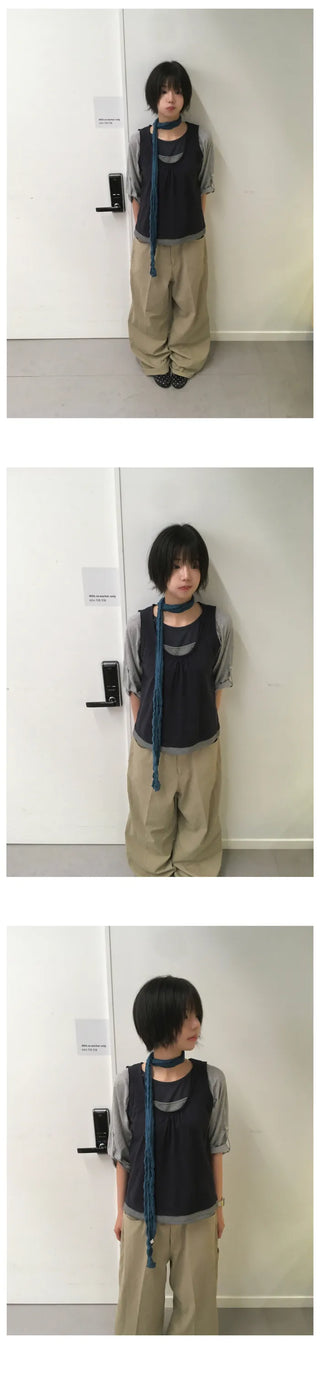 [2 colors] Dot Pocket Pants
